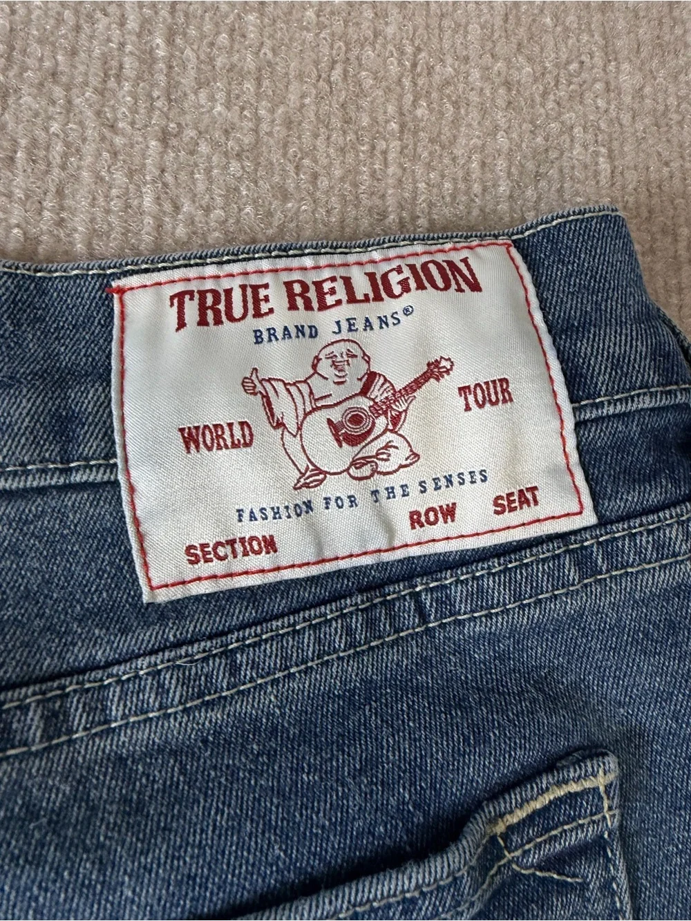 True Religion Men's Ricky Relaxed Straight Leg Jeans Relaxed Slim